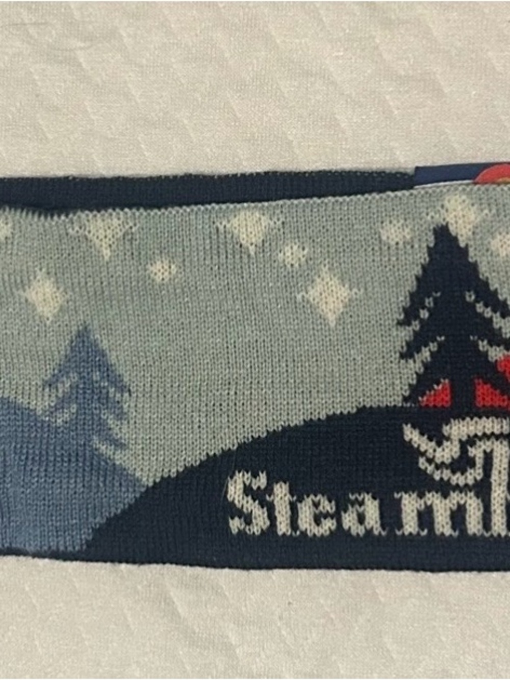 Seattle Knit Winter Headband - Light Blue & Navy
